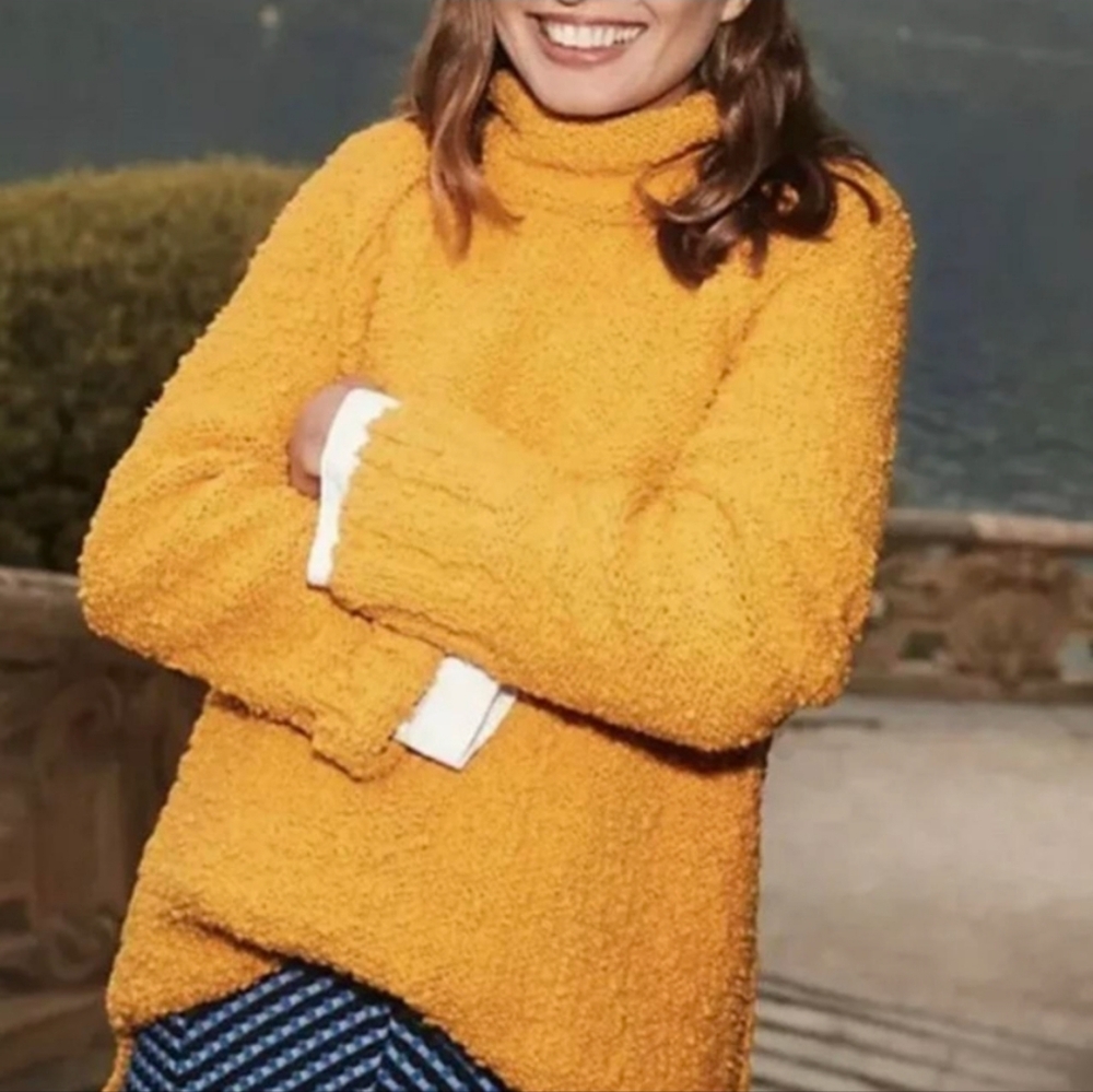 Anthro Moth turtleneck heavy sweater